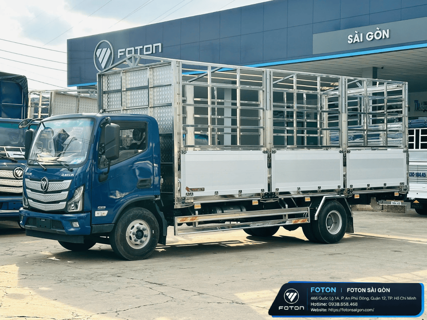 Xe Tải Foton Tải 7.650KG Thùng Mui Bạt Nhôm